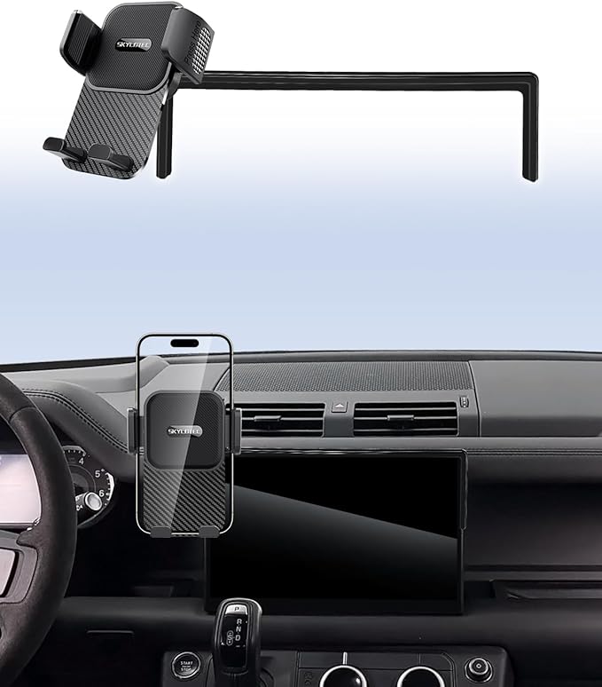 SKYLOTEC Car Phone Holder for Land Rover Defender 2023 2024 2025 Accessories 11.4-Inch Screen Fixed Clip, Automobile Cradles Phone Mount, Cell Phone Base Not Block Air Vent
