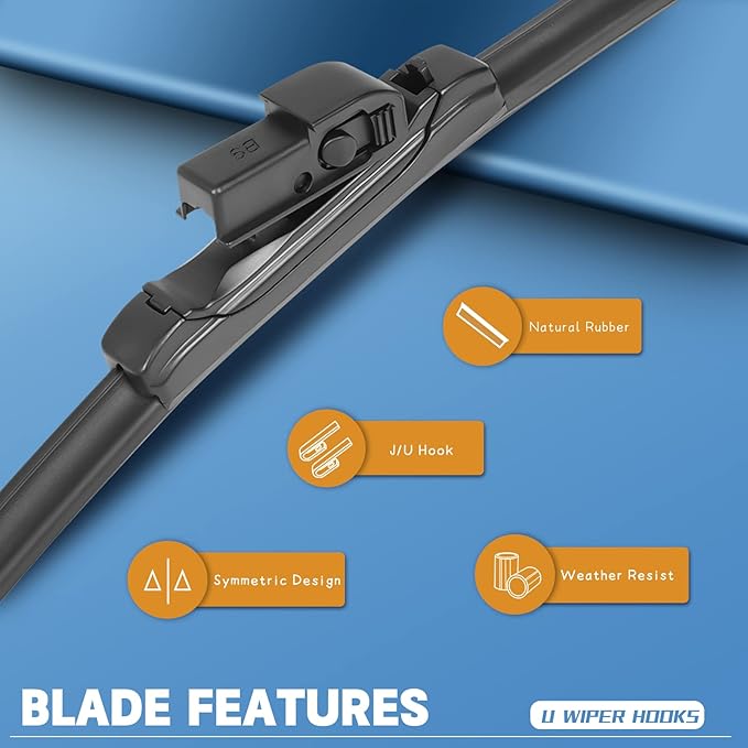 MIKKUPPA 21"+21"+14" Windshield Wipers - Replacement for 1999-2004 Land Rover Discovery 2 - All Season Front Wiper Blades with Rear, Pack of 3