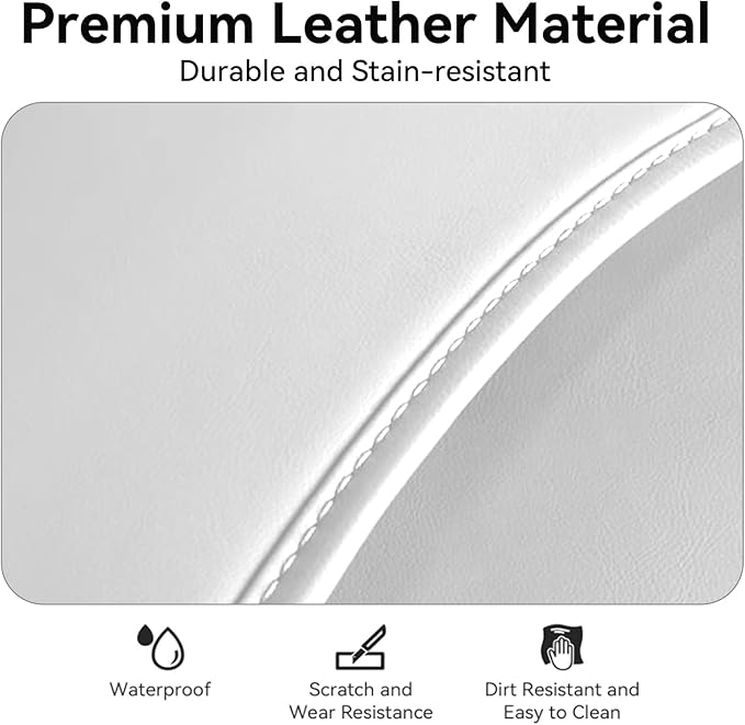 2 Pack Leather Seat Back Protector Custom for Tesla Model Y/3 Model S/X Accessories(Includes 2025 2026 Model Y & 2024-2026 Model 3 Highland), Seat Back Kick Protectors