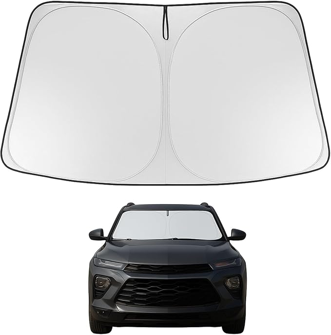 Proadsy Windshield Sun Shade for 2021-2025 2026 Chevrolet/Chevy Trailblazer Foldable Front Sunshade Protector Sun Visor Blocks UV Rays Keep Car Cooler
