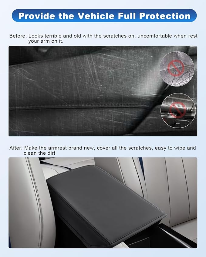 CDEFG for 2025 2026 Acura ADX Center Console Cover for 2025 2026 Acura ADX Accessories Armrest Cover ADX Middle Console Pad Arm Rest Cushion Leather Cover