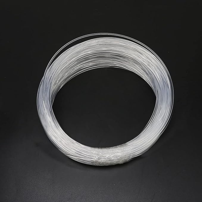 AZIMOM PMMA Plastic 2mm(0.08inch) 50m(164ft) End Glow Fiber Optic Cable Roll for Star Sky Ceiling All Kind Led Light Engine Driver Source
