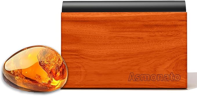 Car Air Freshener-The Original Wood Air Freshener for Visor Clip - Long Lasting Car Odor Eliminator and Scent Diffuser for Cabin, Truck & SUV-Includes 1 Metal Clips-Amber