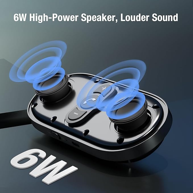 Bluetooth Car Speaker Phone: Hands Free Calling Kits 6W in car Speakerphone for Safe Driving - Support Siri Google Assistant Voice Calls/Motion Auto ON Off - BC990P