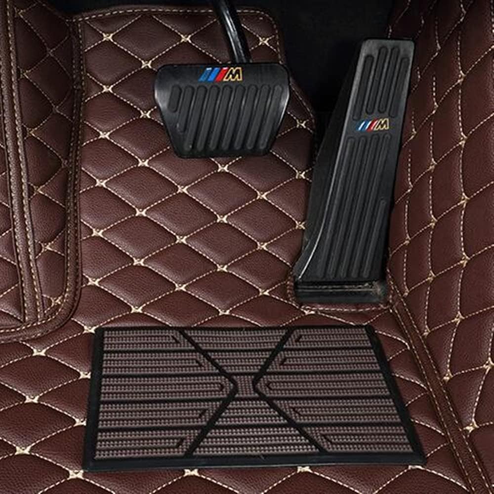 Custom All-Weather Protection Luxury Leather Floor Mats for Cars SUVs Trucks According Anti-Slip Leather Floor mats ﻿ (13,Green)