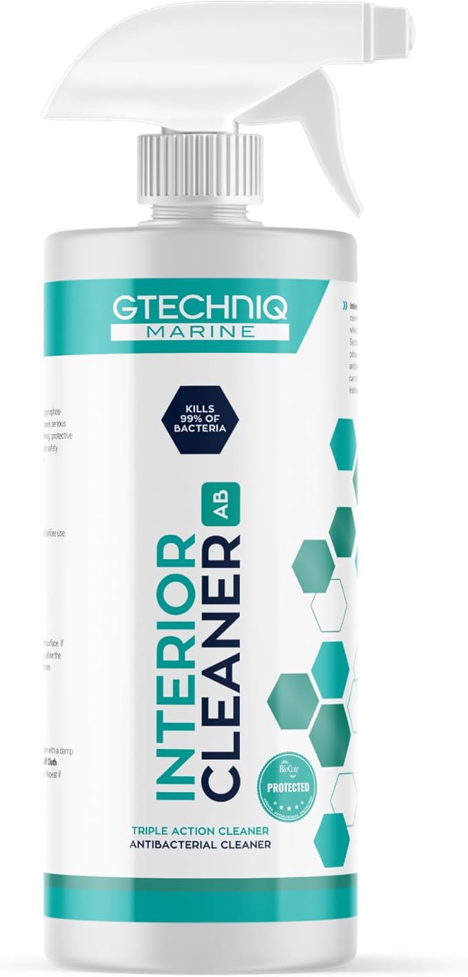 Gtechniq Marine Interior Cleaner for Boats, 17 fl oz | Effectively Removes and Repels Dirt and Grease, Traps and Absorbs Odors, Use on Any Hard or Soft Surface Including Leather, Alcantara and More