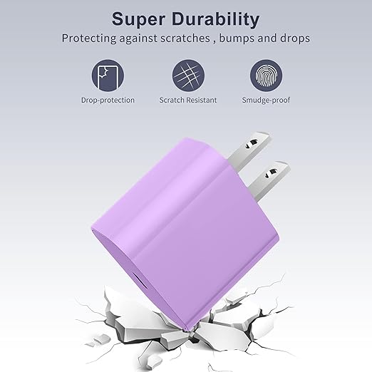 iPhone Fast Charger,Type C Wall Charger Block Plug and 10ft USB C to Lightning Charging Cable Cord Long,Power Adapter Cube Brick Box for Apple iPhone 14 Pro Max/14 Plus/14/13/12 Mini/11/XS Max/XR/iPad