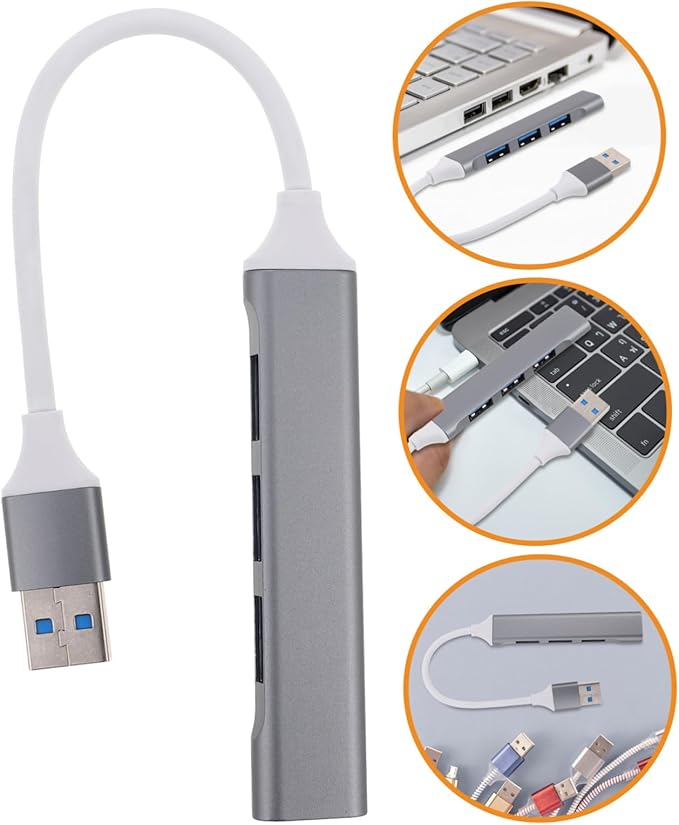 Angoily USB Extender Hub Multi-USB Port Splitter for Pc Laptop Car Gaming Keyboard Mouse Desktop