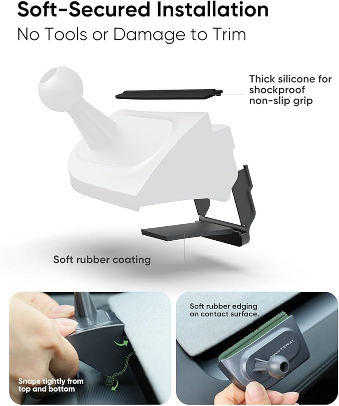 15W MagSafe Wireless Car Charger & Strongest Magnetic Phone Holder for Tesla - Car Mount Charger for Model Y Juniper & 3 Highland, Qi2 Fast Charging, No Vent Block