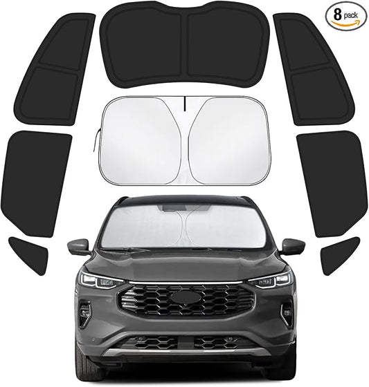 Car Window Shades Intended for Ford Edge 2015-2025, Privacy Window Covers 8PCS for Side, Rear & Windshield, Car Shield Sunshade for Privacy Protection, Heat Blocking, Camping and Parking