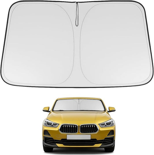 Proadsy Windshield Sun Shade for 2020-2025 2026 Mercedes-Benz GLS-Class SUV Foldable Front Sunshade Protector Sun Visor Blocks UV Rays Keep Car Cooler