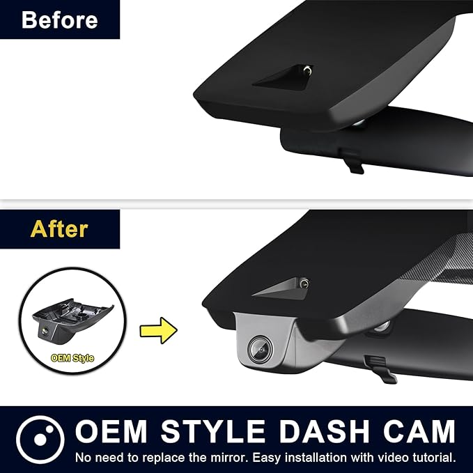 Mangoal 4K Dash Cam Custom Fit for Toyota Avalon 2019 2020 2021 2022 Limited Touring XLE TRD XSE, Integrated OEM Look, UHD 2160P Video, G-Sensor,WiFi & App,Loop Recording,128GB Card