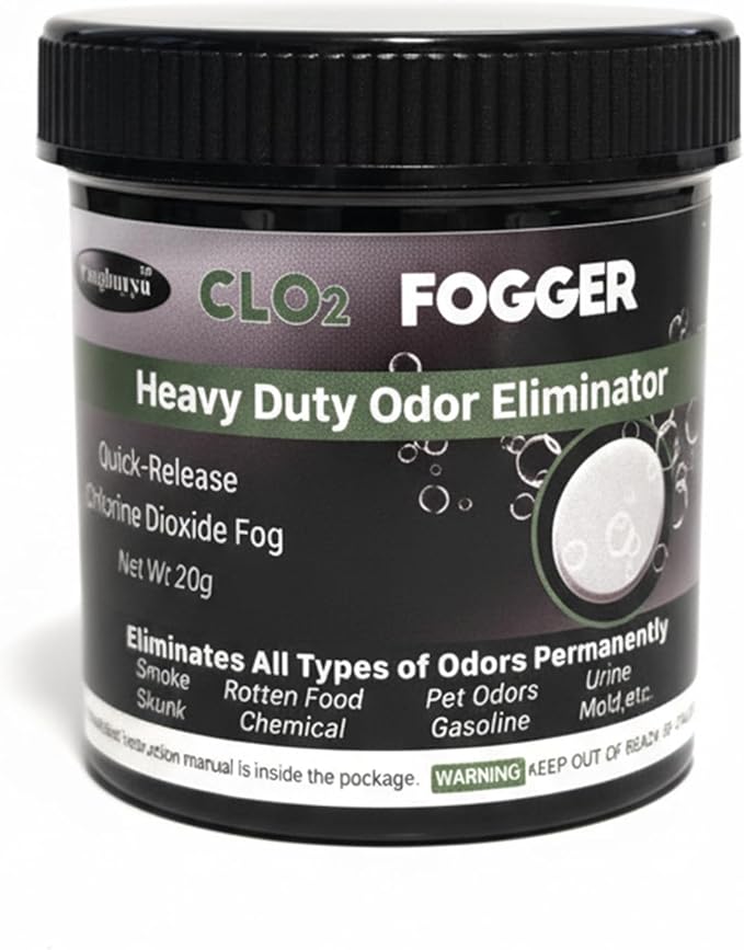 Car Bomb Odor Eliminator, Heavy Duty Car Deodorizer, Quick-Release Chlorine Dioxide Fog Eliminate Odors for Cars, SUV, Trucks, RV, etc.