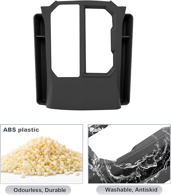 SKTU for 2026 Toyota RAV4 Gear Shift Panel for 2026+ Toyota RAV4 (LE/SE/XLE Premium/Woodland/XSE/Limited) Center Console Organizer 2026 RAV4 Accessories Rubber Passenger Side Storage Box Durable