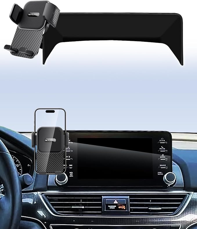 SKYLOTEC Car Phone Holder for Honda Accord 2018 2019 2020 2021 2022 Accessories 8-Inch Screen Fixed Clip, Automobile Cradles Phone Mount, Cell Phone Base Not Block Air Vent