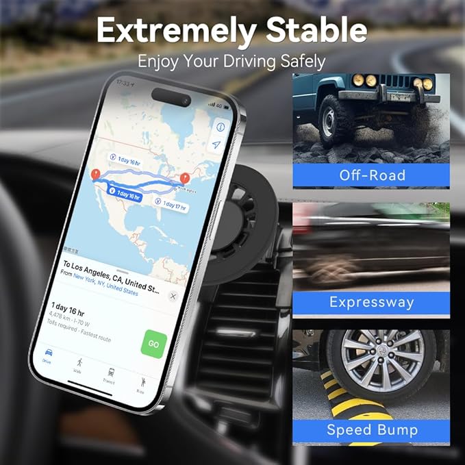 CLEC Fits for Magsafe Car Phone Holder Mount for Volvo XC90 2016-2025 Magnetic Phone Holder Adjustable for Car Vent for iPhone 17/16/15/14/13/12 Series Magsafe Case All Phones