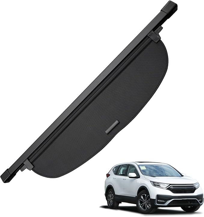 MIALUTY® Cargo Cover for 2017-2022 Honda CRV Retractable Trunk Cover CRV Accessories Anti-Peeping Anti-Theft Privacy Screen,Trunk Luggage Shield Shade Carbon Fiber Texture