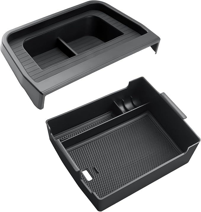 CDEFG 2PCS for 2025 2026 Ford Maverick Center Console Organizer Tray, for 2025 2026 Ford Maverick Accessories Dash Screen Organizer Dashboard Behind-Screen Storage Box