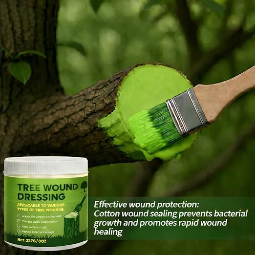 Tree Wound Sealer, Tree Pruning Sealer & Wound Dressing Healing Paste for Grafting, Pruning & Damaged Bark, Waterproof Tree Repair Sealant for Bonsai, Fruit Trees, Roses, Shrubs – 8oz