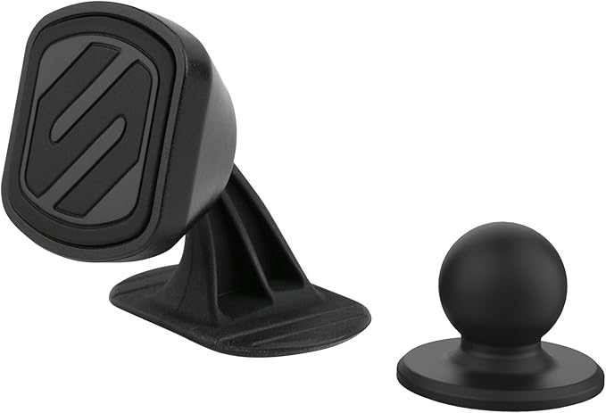 Scosche MMDSD-RP MagicMount™ Select Mini Magnetic Car Phone Holder - Strong Magnet Mount for iPhone and Android - Secure Magnetic Cell Phone Mount for Car Dash - Universal 360° Mobile Cellphone Holder