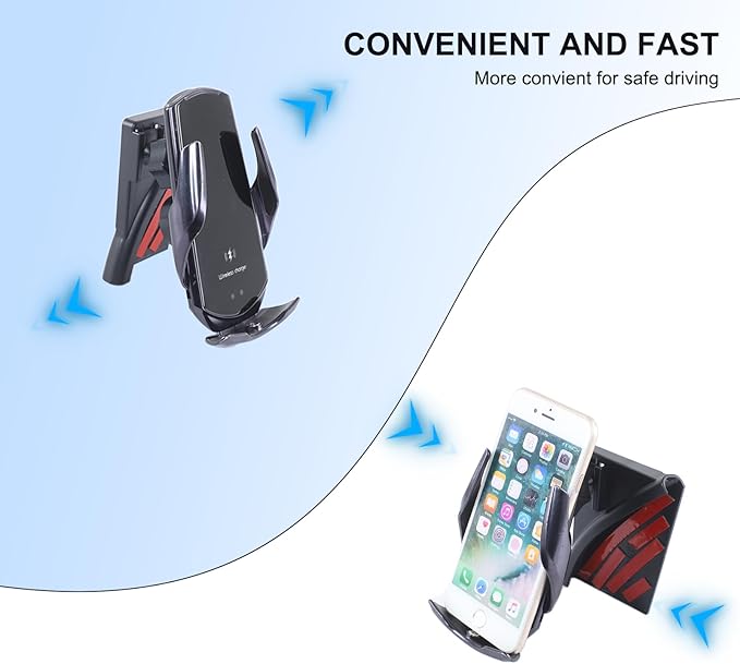 Phone Holder Compatible with Cadillac Escalade 2021-2025,360° Rotation Adjustable Center Console Navigation Screen Cell Phone Holder Fit for Most Smartphones (D)
