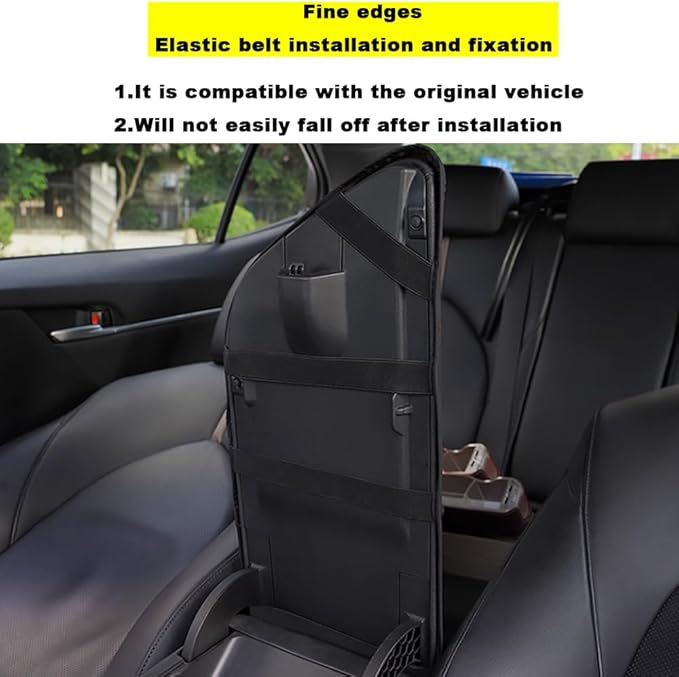 Blazeray Car Center Console Armrest Cover for Toyota Camry 2018-2023 Interior Accessories Leather Anti-Scratch Elbow Arm Rest Cover Cushion Pad Protector Saver (Red with Carbon Fiber Leather)