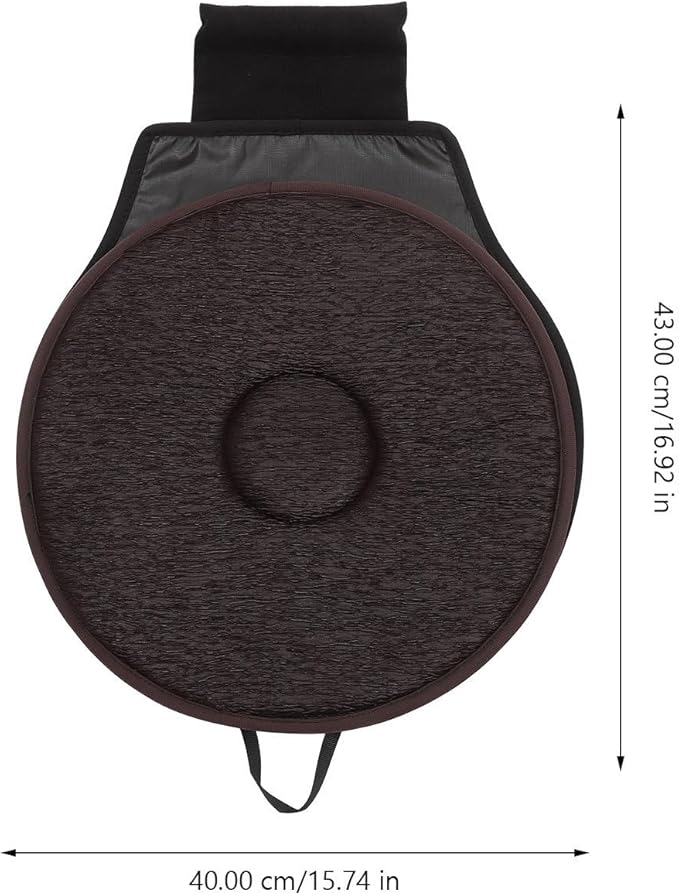 360 Degree Rotating Seat Cushion for Car with Anti-Slip Base Lightweight Breathable Pad for Elderly Pregnant Women Portable Swivel Cushion for Home Office Travel