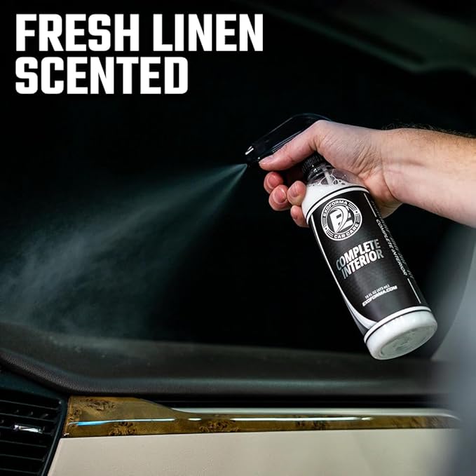 ExoForma Complete Interior - Multipurpose Car Interior Cleaner & Protectant From UV - Car Cleaning Supplies - Matte Finish & Fresh Linen Scent, 128 oz