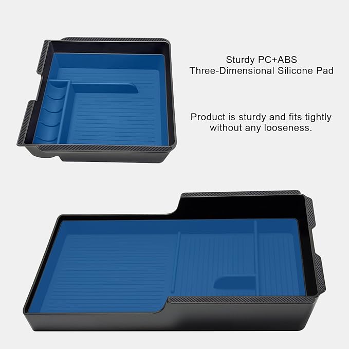 JVMA Center Console Organizer (Full Size) and Armrest Organizer for Tesla Model Y Juniper 2025 2026 and Model 3 Highland 2024-2026 (US Patent)