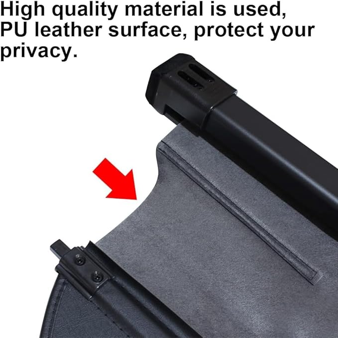 BestEvMod Retractable Trunk Cargo Cover Compatible with Hyundai Ioniq 5 2021-2026 Interior Accessories, Black Rear Trunk Cargo Shield Privacy Cover