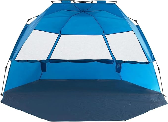 Alvantor® Beach Tent Beach Umbrella Outdoor Sun Shelter Cabana Automatic Instant Pop-Up UPF 50+ Portable Beach Shade Camping Fishing Hiking Canopy Easy Set Up Light Weight Windproof for 2-3 Person