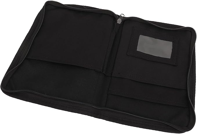 Dioche Car Glove Compartment Organizer 6 Pockets Multifunctional Zipped Design Portable Car Document Holder Universal for