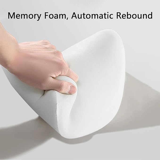 Car Headrest & Lumbar Support Cushion, Car Headrest Pillow, Ergonomic Car Seat Lumbar Cushion for Pain Relief, Memory Foam & Breathable Removable Cover, Car Neck Pillow for Driving, Traveling (Gray)