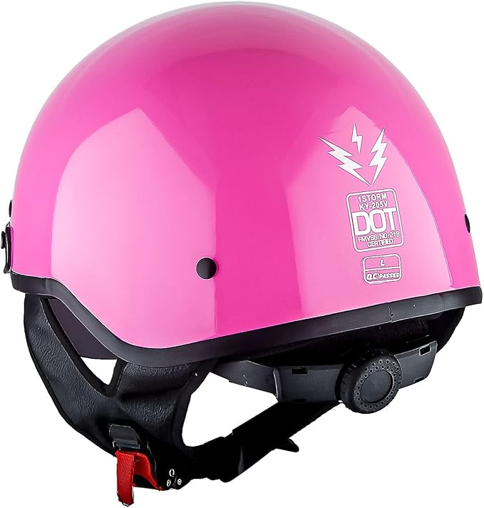 1Storm Motorcycle Half Face Helmet Mopeds Scooter Pilot with Retractable Inner Smoked Visor