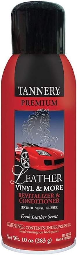 CRC 40173 Tannery Leather, Vinyl & More Revitalizer & Conditioner, 10 Wt Oz