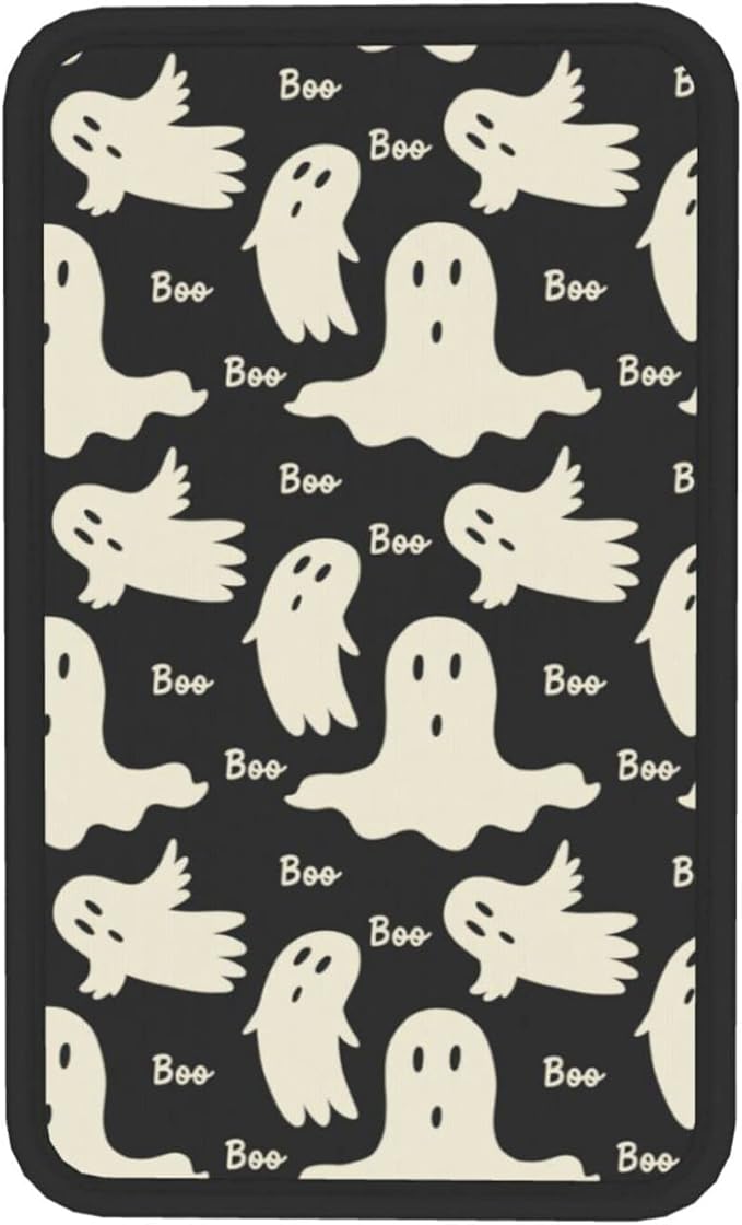Ghost Pattern Auto Center Console Cover Pad Car Armrest Seat Box Cover Cushion Universal for Most Vehicle SUV Truck Car Accessories Decor