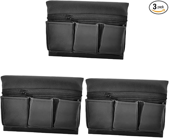 3pcs Leather Car Armrest Pad Storage Organizer Car Side Door Support Accessory