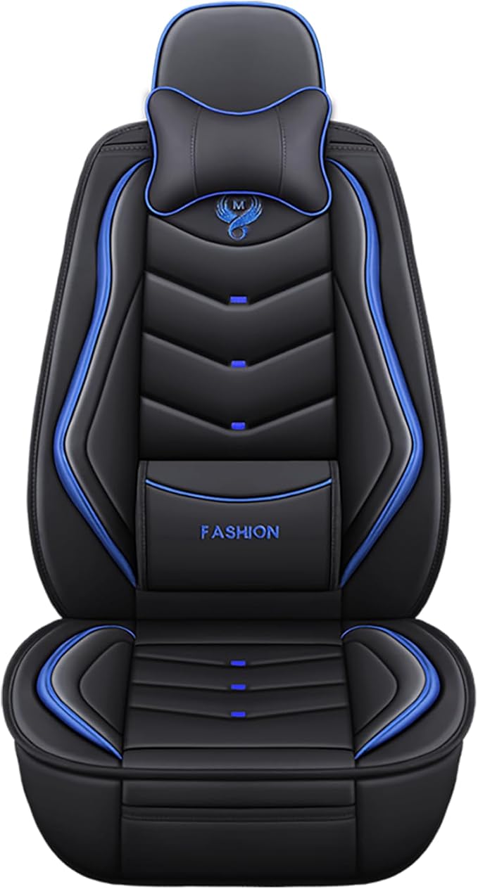 Car Seat Covers Full Set,Automotive seat Covers for Cars,Waterproof Leather seat Covers with Fixed Lumbar Support,Universal Fit for Most Cars,SUV,Trucks and Sedans