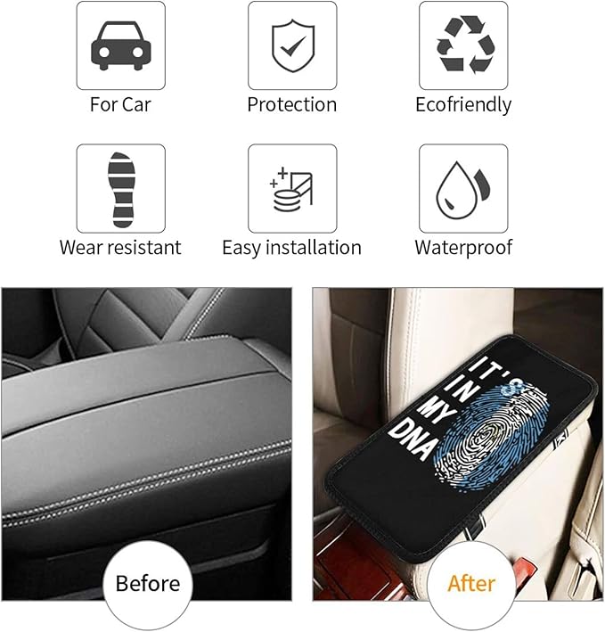 DARLEKS Car Armrest Cushion Auto Center Console Cover Pad Car Handrail Box Universal Decoration Mat
