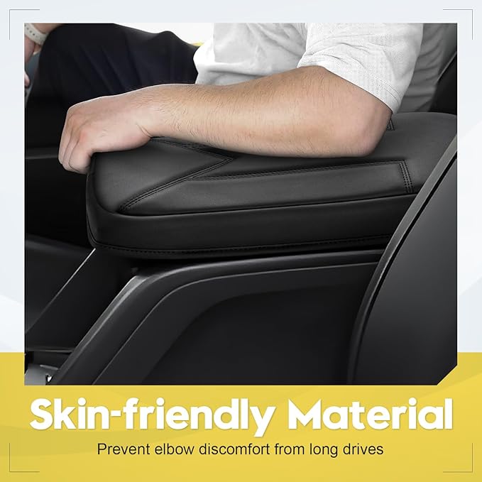 FIILINES Center Console Cover for Chevrolet Chevy Colorado/GMC Canyon 2015-2022, with Hidden Pockets Armrest Cover Pad Cushion Protector Colorado/Canyon Accessories Armrest Cover Anti-Scratch