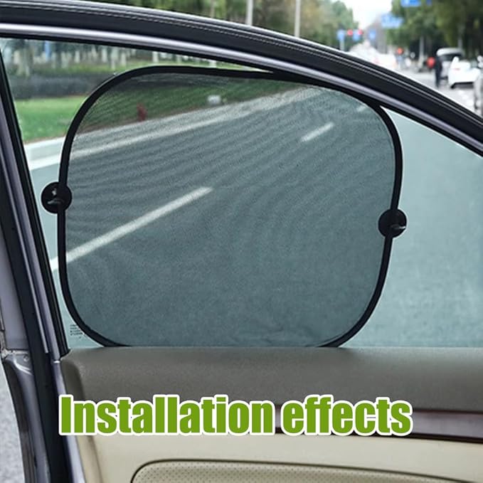 2PCS Car Window Shad, Universal Car Sunshade Side Window Cover, 17"14" Sun Glare and UV Rays Protection for Your Child, 17.2"x14"/2PCS