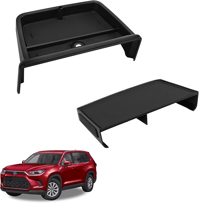 Center Console Organizer Compatible with 2023-2025 2026 Toyota Grand Highlander Interior Accessories, Console Organizer Tray ＆ Dash Holder Storage Box Insert Tray with Sunglasses Holder