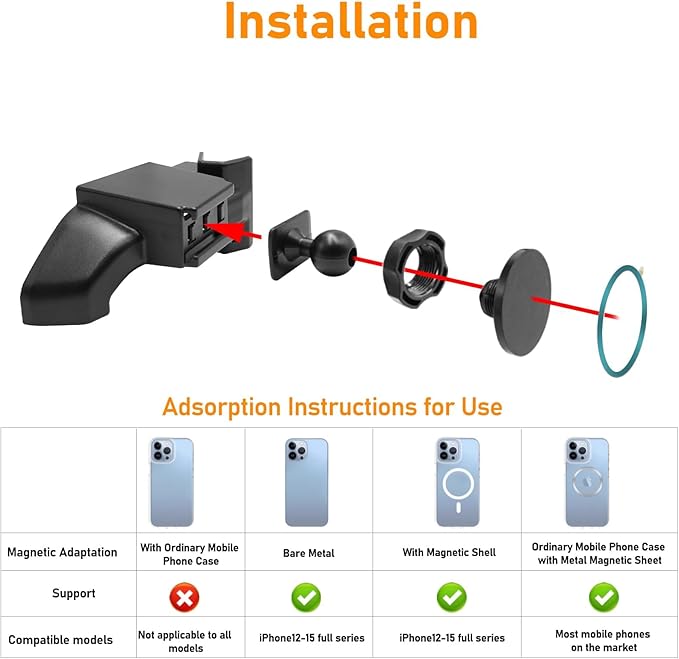 Compatible with Toyota Tundra Phone Holder 2022-2024 for Air Vent,3rd Gen Tundra/Sequoia Phone Mount Magnetic Navigation Bracket Anti-Shake,360 Degree Rotation Tundra Dashboard Cell Mount,Black