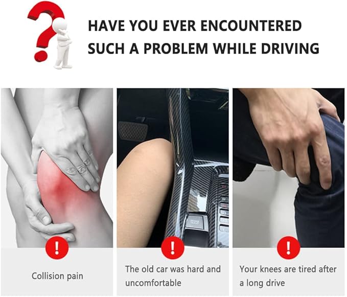 2pcs Leather Arm Rest Cover for Car,Multi-Purpose Car Armrest Cushion for Car Door Armrest Pad&Car Knee Cushion,Universal Car Armrest Cover with Adhesive Provide Relaxation