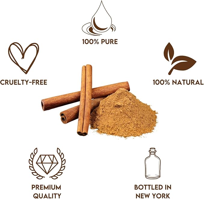 Premium Cinnamon Oil 4 Fl Oz with Huge Dropper and Sprayer - 100% Pure, Natural & Therapeutic - Cleaning, DIY Soap, Diffuser, Aromatherapy, Garden and Kitchen - Indoor and Outdoor