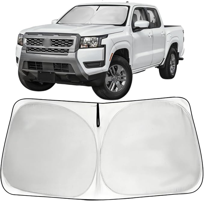 Windshield Sun Shade Custom Fit Nissan Frontier 2022-2025 2026 Front Window Sunshade for Frontier Car Accessories Foldable Sun Visor Protector Window Cover Keep Your Car Cool