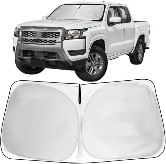 Windshield Sun Shade Custom Fit Nissan Frontier 2022-2025 2026 Front Window Sunshade for Frontier Car Accessories Foldable Sun Visor Protector Window Cover Keep Your Car Cool