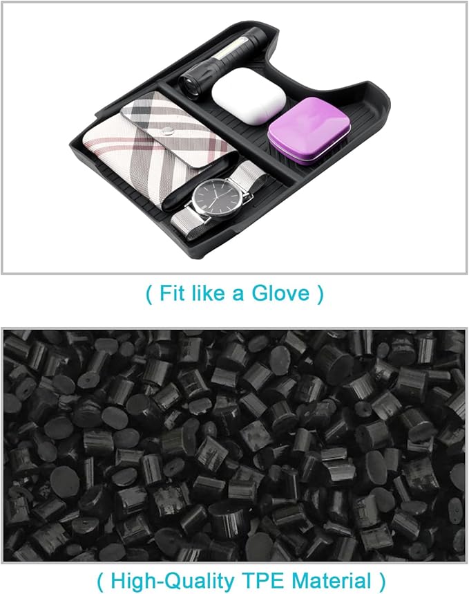 CDEFG 2PCS for 2023 2024 2025 2026 2027 HR-V Center Console Organizer Tray for 2023-2026 2027 Honda HRV HR-V Accessories Lower Console Tray Storage Box Floor Tray Sunglasses Holder
