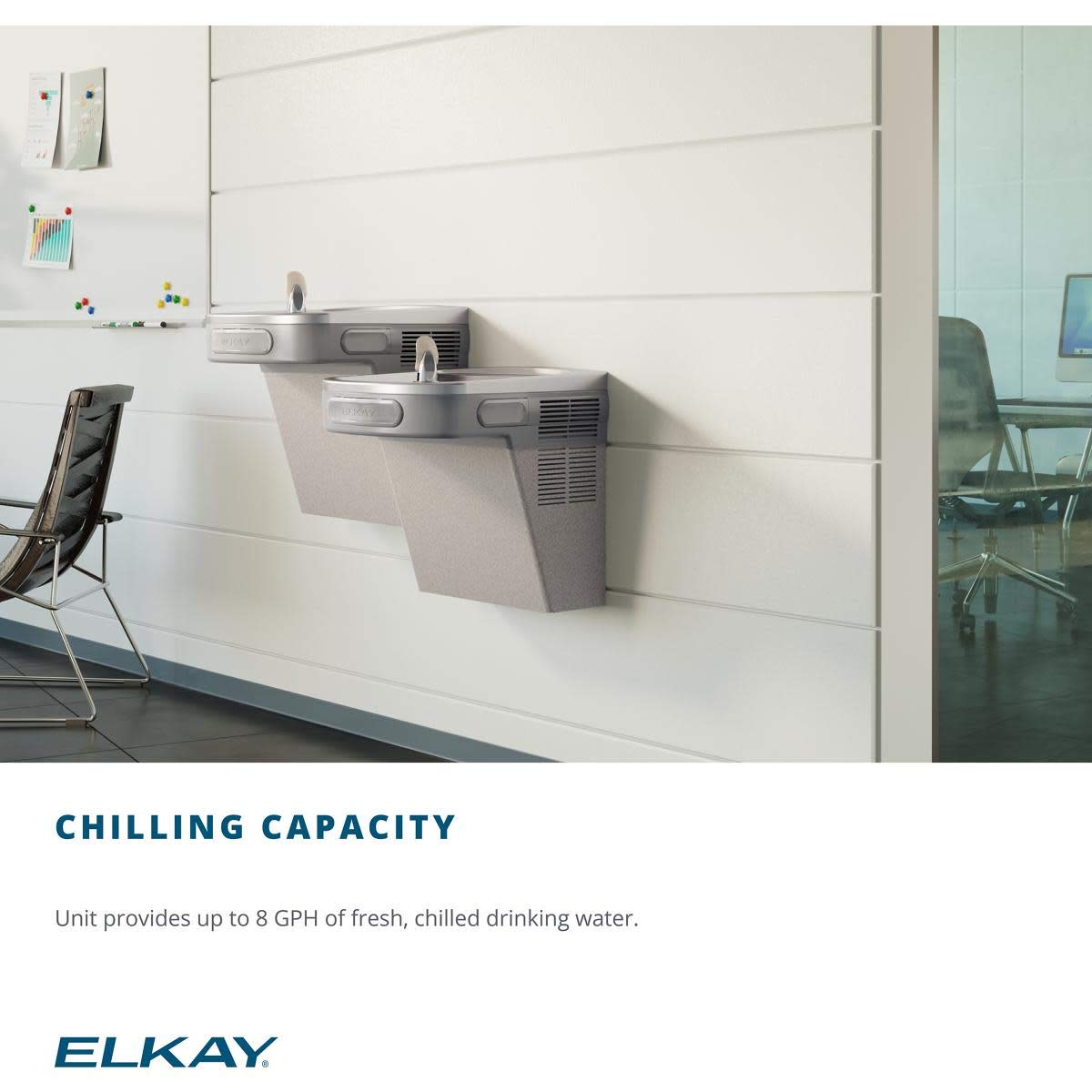 Water Cooler,19-13/16 in. H.