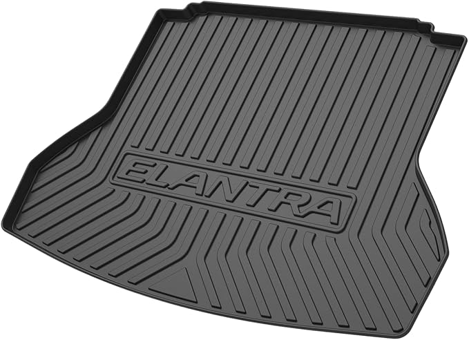 Cargo Liners Fits Hyundai Elantra 2017-2020 Rear Trunk Floor Mats 3D Boot Tray All-Weather TPE Black